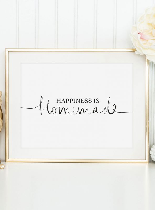 Happiness is homemade, Poster